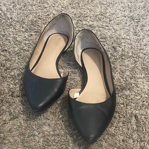 Mossimo Supply Co. Black Pointed D'Orsay Flats